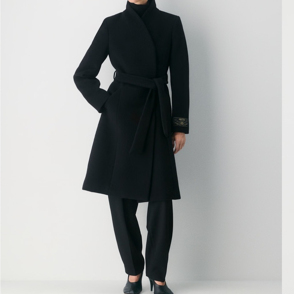 Aritzia Wilfred Black Handcrafted Coat